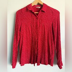 Lucky Brand Red Button Down Shirt